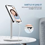 Ugreen Alüminyum Masaüstü Telefon Standı Beyaz