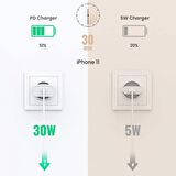 Ugreen Type-C Hızlı Şarj Aleti Beyaz