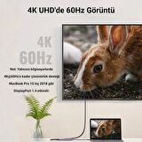 Ugreen Type-C to HDMI 3*USB 3.0 Çoklayıcı Hub ve Dönüştürücü Adaptör