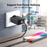 Ugreen Örgülü 36W PD Type-C to Lightning Hızlı Şarj ve Data Kablosu 2 Metre