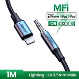 Ugreen iPhone Lightning 3.5mm Aux Ses Kablosu 2 Metre