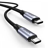 Ugreen Type-C to Type-C USB 3.1 Gen2 5A 100W Thunderbolt 3 Data ve Şarj Kablosu 1 Metre