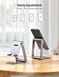 Ugreen Alüminyum Masaüstü Telefon Tablet Tutucu Stand Gri