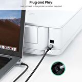 Ugreen USB-A to USB-B 2.0 Örgülü Yazıcı Kablosu 3 Metre