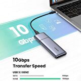 Ugreen M.2 NVME SATA USB-C 3.1 Gen2 SSD Disk Kutusu