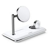 Ugreen 3 ‘ü 1 Arada iPhone Airpods Apple Watch Uyumlu MagSafe 25W Kablosuz Şarj Cihazı Stand 