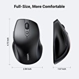 Ugreen Ergonomik Sessiz Çift Modlu Bluetooth ve Wireless Kablosuz Mouse - outlet
