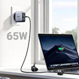 Ugreen Seyahat Type-C 65 Watt Hızlı Şarj Adaptörü Siyah