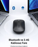 UGREEN Kablosuz Mouse 2.4GHz 4000 DPI Sessiz Bluetooth Mou