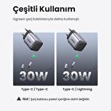 Ugreen Nexode 30W GaN USB Type-C QC 4.0 PD Mini Hızlı Şarj Cihazı