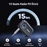 Ugreen 3.5mm Aux Araç için Bluetooth 5.3 Ses Aktarım Adaptörü