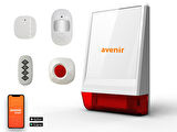 Avenir AV-03WF Wifi Kablosuz Akıllı Alarm Seti (1 Kapı/pencere Sensörü)(1Pır)(1 Kumanda)(SOS BUTONU YOKTUR)