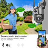 Avenir AV-M07W 2 Kameralı 4MP Wifi Gece Görüşlü İnsan Algılama Onvif Kamera