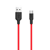 HOCO X21 USB to Type-C 3A Silikon Hızlı Şarj ve Data Kablosu
