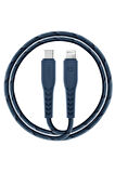 C94 NyloFlex 1.5M 100W Type-C to Lightning PD Hızlı Şarj Kablo - Lacivert