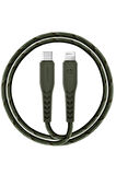 C94 NyloFlex 1.5M 100W Type-C to Lightning PD Hızlı Şarj Kablo - Yeşil