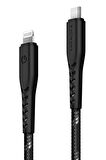 C94 NyloFlex 3M 100W Type-C to Lightning PD Hızlı Şarj Kablo - Siyah