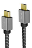 FibraTough 2M HDMI 2.1 8K 60 Hz HDMI to HDMI Kablo - Siyah