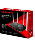Mercusys AC12, AC1200 Mbps, MU-MIMO, Beamforming, All-in-one( Router, Access Point, Range Extender) Modları, WPA3, Mobil Uygulama ile Kolay Kurulum, Dual-Band Wi-Fi 5 Router OUTLET