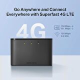Mercusys MT110 4G LTE Şarjlı 2200mAh Batarya Wİ-Fİ 10 Kullanıcılı Taşınabilir Modem 
