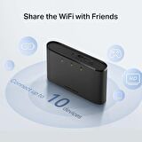 Mercusys MT110 4G LTE Şarjlı 2200mAh Batarya Wİ-Fİ 10 Kullanıcılı Taşınabilir Modem 