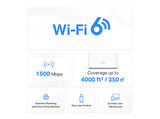 MERCUSYS Mercusys Halo H60X(2-pack), AX1500 Tüm Ev Mesh Wi-Fi 6 Sistemi