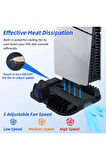 PG-TECH GP-521 PS5 Slim Disk/PS5 Slim Dijital Uyumlu Multifonksiyonel Soğutucu Fan Şarj Stand