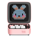 Divoom DitooMic Piksel Ekranlı Karaoke Mikrofonlu Pembe Bluetooth Hoparlör