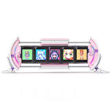 Divoom TimesGate 5 Ekranlı Rgb Işıklı Akıllı Dijital Saat Youtuber ve Oyuncu Dekor Resim Çerçevesi Pembe