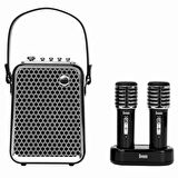 Divoom SongBird-HQ Siyah Çift Karaoke Mikrofonlu Bluetooth Hoparlör