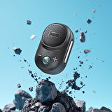 Divoom Itour-S IP67 Mini Bluetooth Hoparlör, Güçlü Bas, Taşınabilir Ses Bombası, Siyah