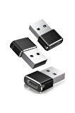 Erkek Usb To Dişi Type-c Çevirici Data Otg Adaptör Dönüştürücü
