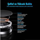 Usams US-CD183 15W TypeC Magsafe, IPhone Manyetik Şeffaf Görünümlü Kablosuz Şarj Cihazı