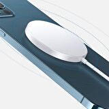 USAMS Magsafe 15W iPhone 13-12 İçin Ultra İnce Mıknatslı Kablosuz Wireless Şarj  US-CD155