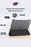 iPad Air 13 2025 M3 Çip Uyumlu Standlı Katlanabilir Fuchsia Smart Cover Tablet Kılıfı