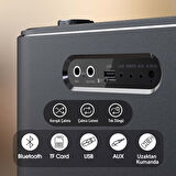 W-KING H10 Bluetooth Hoparlör, 240W Karaoke Makinesi Boombox, 24 Saate Varan Çalma Süresi, REC/Mikrofon/Gitar/Aux/ Ses Bombası