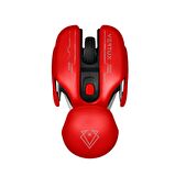 Vertux Glider Oyuncu Mouse Yüksek Performanslı Led 1600 Dpı Kablosuz Oyuncu Mouse Kırmızı