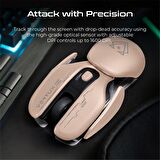 Vertux Glider Oyuncu Mouse Yüksek Performanslı Led 1600 Dpı Kablosuz Oyuncu Mouse Pembe