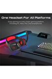 Promate Vertux Shasta Mikrofonlu Stereo RGB Gürültü Önleyicili Oyuncu Kulak Üstü Kablolu Kulaklık