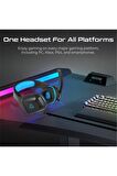 Promate Vertux Shasta Mikrofonlu Stereo RGB Gürültü Önleyicili Oyuncu Kulak Üstü Kablolu Kulaklık