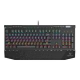 Promate Vertux Tungsten Kablolu RGB Aydınlatmalı Mekanik Oyuncu Klavye