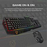Vertux Vendetta Oyuncu Klavyesi Mouse Set Programlanabilir Makro Tuşlu Ergonomik
