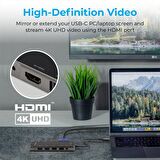 Promate PrimeHub-Pro USB Hub Ultra Hızlı Type-C, USB, HDMI, Ethernet, Kart Okuyucu
