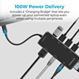 Promate PrimeHub-Go USB Hub Type-C'den, USB, HDMI, Ethernet ve MD&SD Kart Okuyucuya