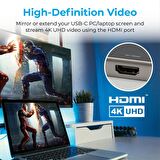 Promate PrimeHub-Go USB Hub Type-C'den, USB, HDMI, Ethernet ve MD&SD Kart Okuyucuya