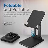 Promate PadView Tablet iPad Standı Ayarlanabilir Çok Açılı Şık Dizayn Ayarlanır Siyah