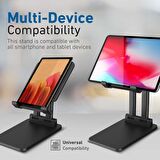 Promate PadView Tablet iPad Standı Ayarlanabilir Çok Açılı Şık Dizayn Ayarlanır Siyah