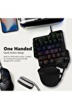 Promate Vertux Oyuncu Tuş Takımı Tek Elle Kontrol Joystick Destekli Quickstrike™ - Combat