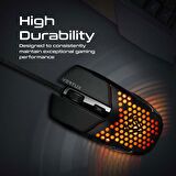 Vertux Katana Oyuncu Mouse 6 Düğmeli Altıgen Kablolu Rgb 6400 DPI Led Oyuncu Mouse Siyah
