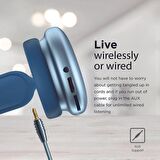Promate AirBeat Bluetooth Kulaklık Yüksek Kaliteli Stereo Kablosuz Kulaküstü Kulaklık Mavi